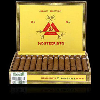 Montecristo No. 3 cigars - box of 25